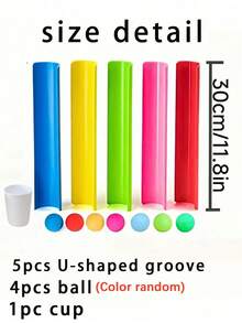 10Pcs Colorful Rolling Ball Set, Multiplayer Interactive Team Building Game Balls For Outdoor Activity Teamwork Training, Random Colors - Multicolor - View 10
