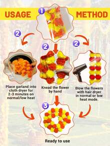 Artificial Marigold Garland, Red And Yellow, Suitable For Diwali, Weddings, Home Decoration - Red Yellow - View 5