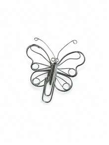 Haus Hana 1Pc Creative Insect-Shaped Metal Paper Clip, High-Quality Wire Bookmark Clip, Dragonfly Butterfly Spider Design Office Stationery, Desktop Memo Holder, Photo Clip, Planner Decor For School, Office, Study & Gift - multicolor - View 13
