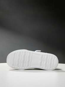 1 Pair Kids' Sports Shoes, Skateboard Shoes, Casual Shoes, Low-Top Lightweight Breathable Outdoor Shoes Suitable For Spring And Autumn - pure white - View 7