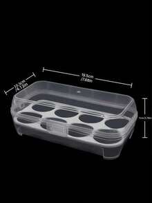 3/4/8 Grid Egg Rack Shockproof Kitchen Container Box Storage Box, Suitable For Outdoor Camping And Picnic. It Is A Portable Egg Storage Box With Functions Of Anti-Overflow, Shockproof And Portability - Very Suitable For Storing Eggs During Camping, Picnic And Travel, As Well As For Easter, And It Is An Egg Storage Tray. - Clear - View 19