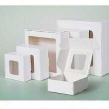 20 Small Paper Boxes With Display Window, Foldable Paper Boxes, Suitable For Chocolate, Wax, Hand Soap, Gifts, For Parties Or Weddings - 20pcs - View 13