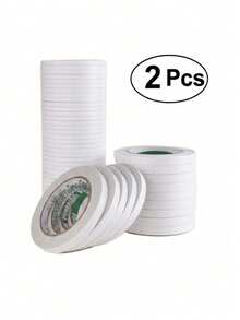 2pcs Double Sided Tape For Crafts, Double-Sided Tape For Arts, Scrapbook Supplies, Photography, Gifts Box, Scrapbooking, Card Making, Paper Backing, Tear-By-Hand For Office And Student Use(Width 5mm) - White - View 6