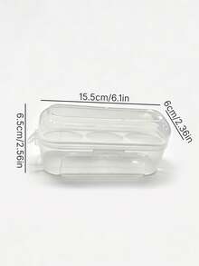 3/4/8 Grid Egg Rack Shockproof Kitchen Container Box Storage Box, Suitable For Outdoor Camping And Picnic. It Is A Portable Egg Storage Box With Functions Of Anti-Overflow, Shockproof And Portability - Very Suitable For Storing Eggs During Camping, Picnic And Travel, As Well As For Easter, And It Is An Egg Storage Tray. - Clear - View 4
