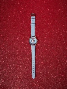 Betty Boop x SHEIN Retro Blue Strap Watch With Heart Pattern - Light blue - View 4