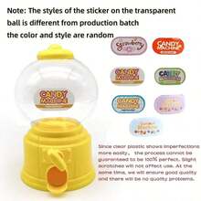 Dispenser Permen Plastik Biru Kecil, Mesin Penyimpanan Permen yang Cantik, Mesin Permen Karet yang Dioperasikan dengan Koin, Hadiah Pesta Dispenser Permen, Dekorasi Pesta Bertema Negeri Permen, Natal, Pesta Halloween (Biru) Mesin Permen Karet Gelembung Plastik Merah Muda, Negeri Permen - MultiWarna - View 18