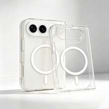 Teckwe Phone Case: Shockproof And Anti-Yellow Hard Back Cover Compatible With Iphone 18 Fold IPhoneDUO Foldable Transparent Magnetic Phone Case. Strong Magnetic Protective Shell. Compatible With Magsafe Wireless Charging. - Clear - View 7