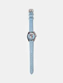 Betty Boop x SHEIN Retro Blue Strap Watch With Heart Pattern - Light blue - View 5