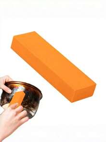 Stainless Steel Cleaning Eraser Kitchen Limescale Rust Remover Multi-Use Scratch-Free Durable Scrub Pad For Sink Faucet Stove Cooktop Pot Pan Tile Glass Home Bathroom Hotel Restaurant Commercial - A - View 4