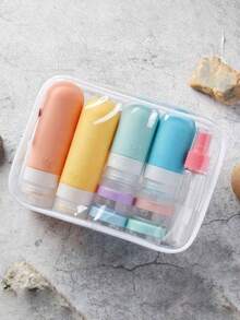 Found Favorite 17PCS Travel Bottles Set]Leakproof Silicone Toiletry Containers - Refillable Cosmetic Bottles For Shampoo, Lotion & Soap With Storage Bag - Multicolor - View 7