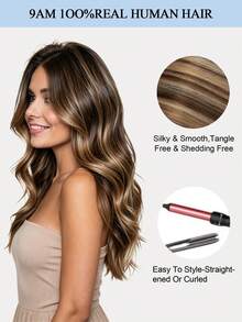 12-22Inch Micro Loop Hair Extensions Human Hair,Color S4-27,Chocolate Brown To Caramel Blonde,Microlink Human Hair, Microwaveable,Pre-Looped,Seamless Micro Loop Extensions, Straight,Invisible Bead,Fit For All Hair Types&Ethnicities,Natural Appearance - S4-27 - View 10