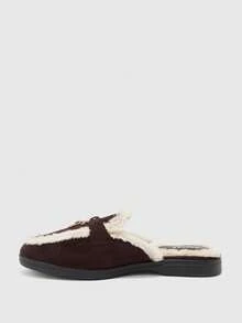 CUCCOO BIZCHIC Ladies Flat Shoes Feet Elegant Casual Minimalist Comfort Heel-Free Portable Pedal Fall Shoes - Chocolate Brown - View 4