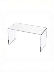U-Shaped Clear Acrylic Display Stand, Desktop Organizer For Cosmetics, Figurines, Accessories, Multifunctional Mini Display Riser For Retail, Home Decor, And Collectible Showcase - Clear - View 2