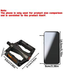 Universal Bicycle Platform Pedals, Non‑Slip Bike Footrest, Durable Cycling Accessory For MTB, Road Bikes & City Bicycles - Multicolor - View 4