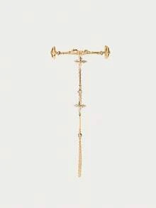 Glisma 18K Gold Plated Clover Crystal Fashion Chain Bracelet - Yellow Gold - View 4