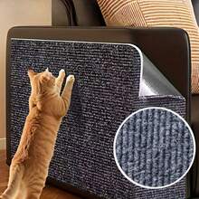 1 Roll Self‑Adhesive Cat Scratching Mat, Cuttable Cat Carpet Pad, Anti‑Scratch Protector For Furniture, Sofa Corners, Indoor Sofas And Walls - 30*100cm - View 7