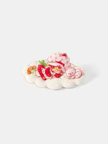 Strawberry Shortcake X SHEIN A New Creative Cartoon Pattern Printing Brooch, IP Joint Design, Lovely Personality, Simple And Generous, Can Also Be Used As Accessories, Suitable Fo - Gold - View 5
