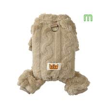Cozy Fleece Dog Jumpsuit With Built-In D-Ring, XS-L Sizes, Soft Warm 4-Legged Puppy Pajamas, Elastic Cuff Pet Clothes, Fall Winter Cold Weather Outfit For Small Dogs Yorkshire Terrier. - Multicolor - View 12