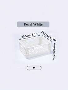 Joivida 1Pc Macron Colors Plastic Foldable Storage Basket Perfect For Storge And Daily Use Easy Assembly Can Be Used In Bathroom Office Living Room Classroom Domitries - Multicolor - View 17