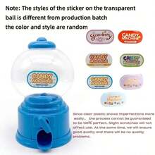 Dispenser Permen Plastik Biru Kecil, Mesin Penyimpanan Permen yang Cantik, Mesin Permen Karet yang Dioperasikan dengan Koin, Hadiah Pesta Dispenser Permen, Dekorasi Pesta Bertema Negeri Permen, Natal, Pesta Halloween (Biru) Mesin Permen Karet Gelembung Plastik Merah Muda, Negeri Permen - MultiWarna - View 20