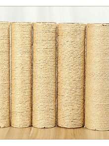 1 Piece/2 Pieces/6 Cm Diameter Cat Scratch Post From Jute Rope, Vertical Cat Tree Accessory Post, Strong Cat Scratch Post, Diy Cat Bed Material With Screws, 1 Piece Jute Rope Post, Cat Tree Replacement Post, Diy Material, Jute Cat Scratch Post, Cat - Yellow - View 6
