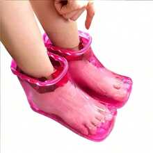 1pair Portable Foot Bath Basin, Hot CompressMassage Foot Soak Storage Box, Hot Water ImmersionRelieves Foot Fatigue, Lightweight And Easy To Carry,Home And Travel Foot Care Accessory - multicolor - View 3