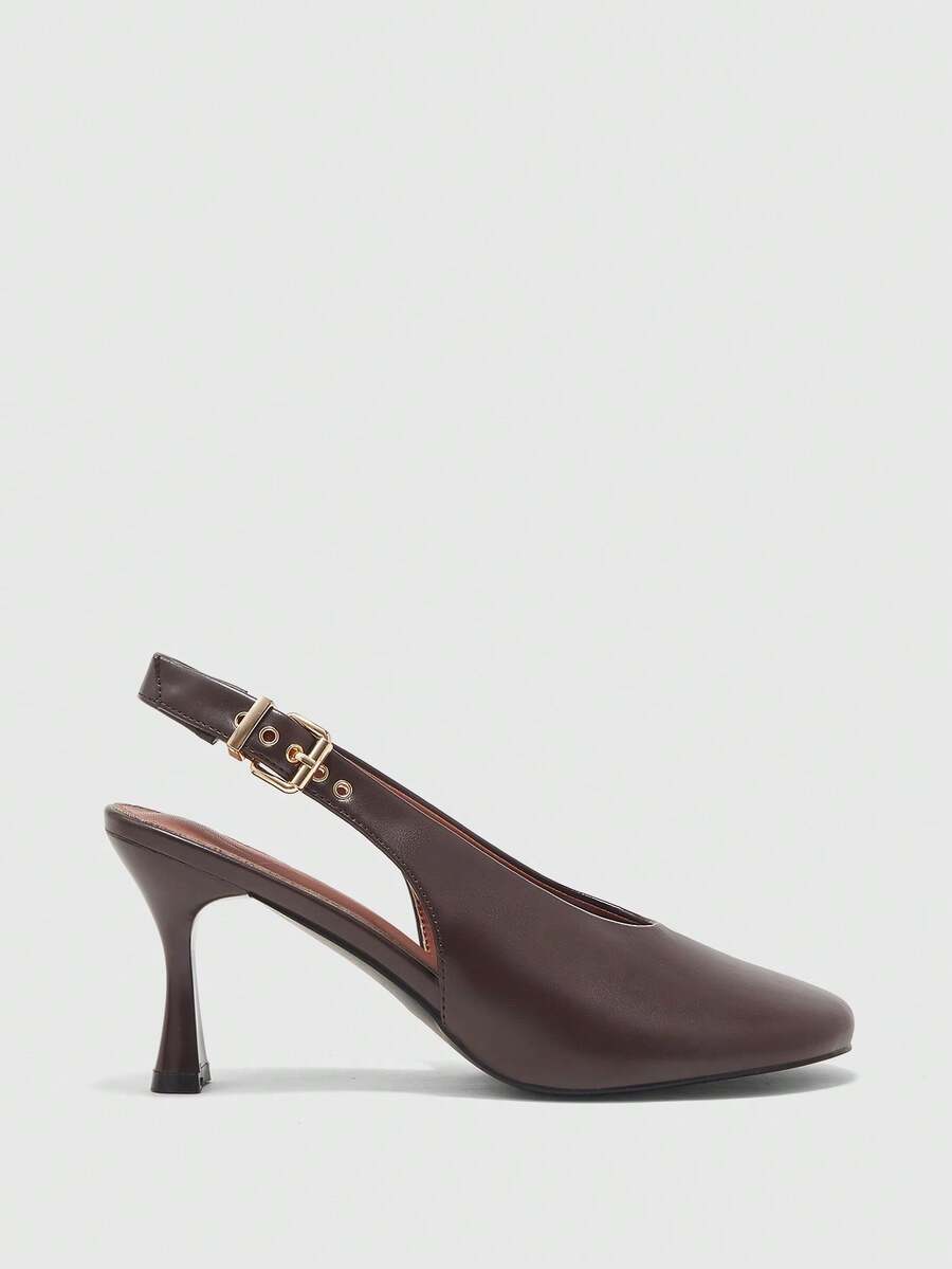 CUCCOO BIZCHIC Women's Fashion High Heels For Commuting Halloween - Coffee Brown - View 1