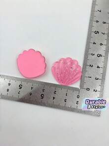 0.98 بوصة / 2.5 سم ديكور صدفة من الراتنج، زينة صدفة اصطناعية صغيرة للزفاف والعطلات والحرف المنزلية & إكسسوارات ديكور المنزل - أحمر شفاف - مشاهدة 1