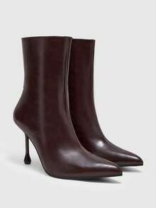 CUCCOO BIZCHIC New Women's Stiletto Boots, Fashionable For Commuting Dates, Suitable For Spring, Autumn And Winter Fall Boots - Coffee Brown - View 1