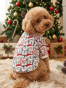 PETSIN 1 Pc Christmas Deer & Santa Pet Sweatshirt - Multicolor - View 3
