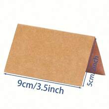 25pcs Kraft Paper Place Cards, Table Setting Cards For Weddings, Confirmations, Graduations, Birthdays, Table Numbers, Accessories, Wedding & Birthday Party Decor, Blank Name Cards - Mocha Brown - View 10