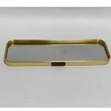 Golden Elegant Northern Chinese Mirror, Home Jewelry Holder Decor, Ornate Plate, Room Decor, Back To School - Gold - View 12