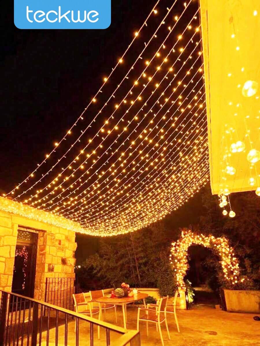 Teckwe Christmas Decorative LED Fairy String Lights, Battery Powered, Indoor Home Bedroom Wall Decorative Light String,Christmas Tree Decorative Light String, Suitable For Weddings, Birthday Parties,Bedroom Hanging Lights,Garden Courtyard Decor Lights
