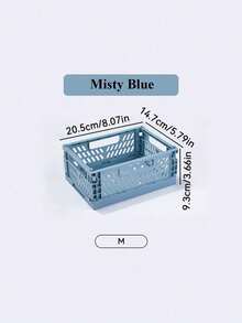 Joivida 1Pc Macron Colors Plastic Foldable Storage Basket Perfect For Storge And Daily Use Easy Assembly Can Be Used In Bathroom Office Living Room Classroom Domitries - Multicolor - View 19