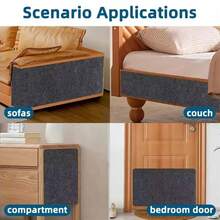 1 Roll Self‑Adhesive Cat Scratching Mat, Cuttable Cat Carpet Pad, Anti‑Scratch Protector For Furniture, Sofa Corners, Indoor Sofas And Walls - 30*100cm - View 13