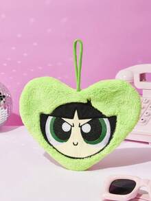 THE POWERPUFF GIRLS X POKOJA LAND 1pc Cute Embroidered Hand Towel, Soft Absorbent Quick Drying Handkerchief, Coral Fleece Non Shedding Hanging Cloth, Suitable For Kitchen, Living Room, Bathroom - Multicolor - View 9