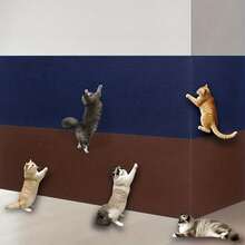 1 Roll Self‑Adhesive Cat Scratching Mat, Cuttable Cat Carpet Pad, Anti‑Scratch Protector For Furniture, Sofa Corners, Indoor Sofas And Walls - 30*100cm - View 10