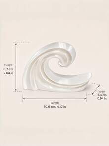 1PC Standard Size 3D Printed Lightweight Non Slip Scratch Resistant Waterproof Dynamic Moving Ocean Wave Sculpture Kinetic Art Desk Decor For Home Office Living Room Bedroom Bookshelf Coffee Table Modern Creative Unique Gift - multicolor - View 5