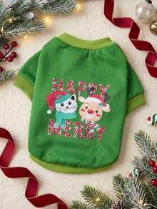 PETSIN 1 Pc Pet Christmas Reindeer Sweatshirt For Cats & Dogs - Multicolor - View 4