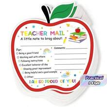 Letters From Teachers To Parents, Warm Teacher Emails, Student Behavior Commendation Cards, Classroom Essentials, And Apple-Colored Supplies For Students - A - View 2