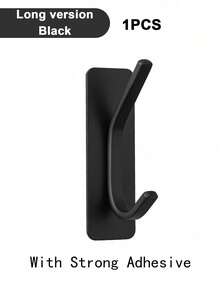 4 Sticky Hook, Towel Hook/Coat Hook, Stainless Steel Brushed Wall Hook. Suitable For Bedrooms, Apartments, College Dorms, Cabinets, Refrigerators, Storage Racks And Most Room Decor. - Multicolor - View 10