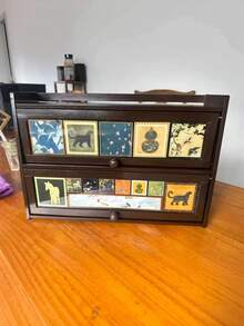 1PC Large Size Multi Tier Dustproof Display Cabinet Organizer For Coffee Cups Tableware Desk Sideboard Storage Rack With Clear View Doors Easy Access Stackable Space Saving Home Kitchen Office Essential - Multicolor - View 9
