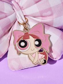 THE POWERPUFF GIRLS X Joivida 1 قطعة سلسلة مفاتيح بشكل فيونكة، مناسبة كهدية للأصدقاء - متعدد الألوان - مشاهدة 5