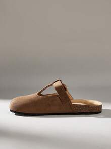 Solecia Women's Fashion Slip-On Comfortable Flat-Soled Shoes, Casual College Style Fall Shoes - Coffee Brown - View 9