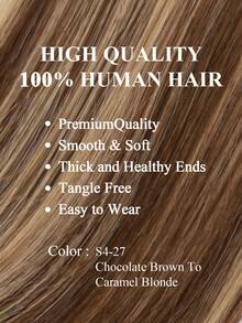 12-22Inch Micro Loop Hair Extensions Human Hair,Color S4-27,Chocolate Brown To Caramel Blonde,Microlink Human Hair, Microwaveable,Pre-Looped,Seamless Micro Loop Extensions, Straight,Invisible Bead,Fit For All Hair Types&Ethnicities,Natural Appearance - S4-27 - View 2