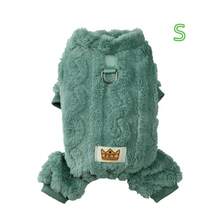 Cozy Fleece Dog Jumpsuit With Built-In D-Ring, XS-L Sizes, Soft Warm 4-Legged Puppy Pajamas, Elastic Cuff Pet Clothes, Fall Winter Cold Weather Outfit For Small Dogs Yorkshire Terrier. - Multicolor - View 13