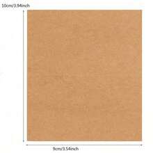 25pcs Kraft Paper Place Cards, Table Setting Cards For Weddings, Confirmations, Graduations, Birthdays, Table Numbers, Accessories, Wedding & Birthday Party Decor, Blank Name Cards - Mocha Brown - View 9