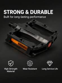 Universal Bicycle Platform Pedals, Non‑Slip Bike Footrest, Durable Cycling Accessory For MTB, Road Bikes & City Bicycles - Multicolor - View 7