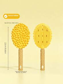 1PC Durian Pet Massage Comb Cats Deshedding Tool Floating Hair Remover Grooming Brush Multifunctional Scrubber For Shedding Control - Multicolor - View 2