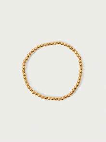 Glisma Pink Crystal Bead Beaded Bracelet Set, Multi-Piece Stacked Elastic Bracelet, Sweet Girl Style Daily Accessories - Pink - View 10